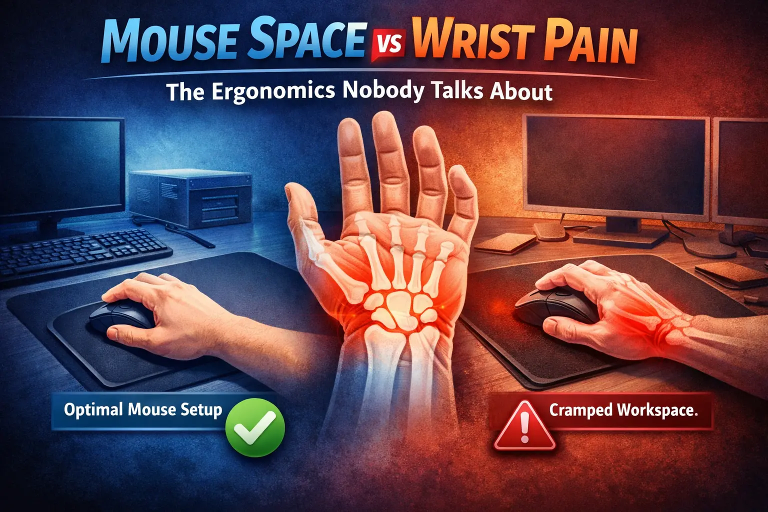 Mouse Space vs Wrist Pain: The Ergonomics Nobody Talks About