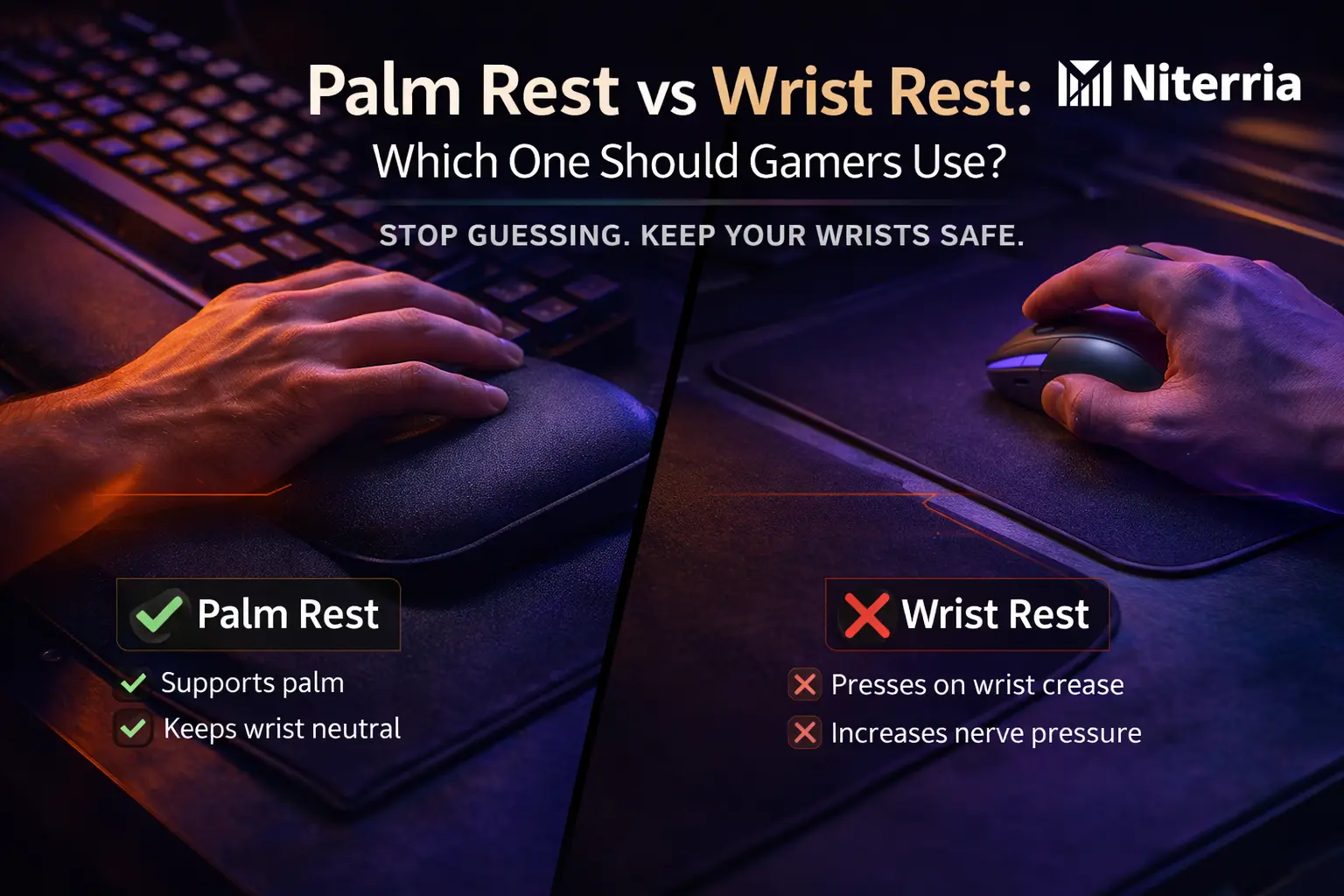 Palm Rest vs Wrist Rest: Which One Should Gamers Use?