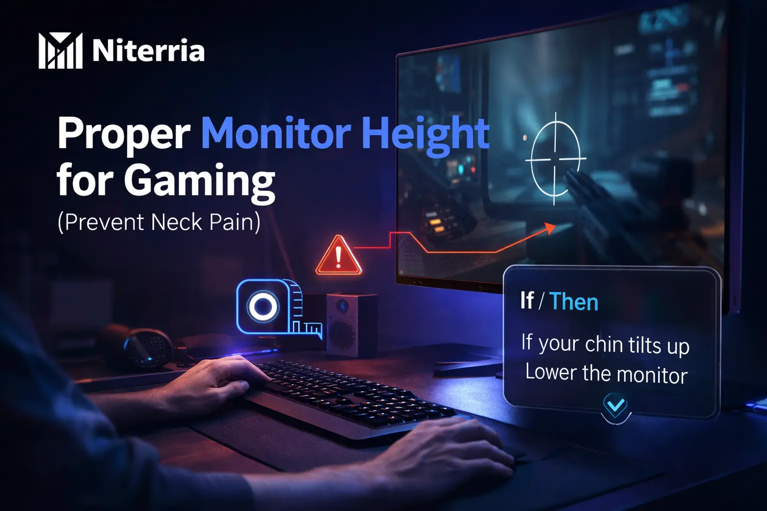 Proper Monitor Height for Gaming (Prevent Neck Pain)