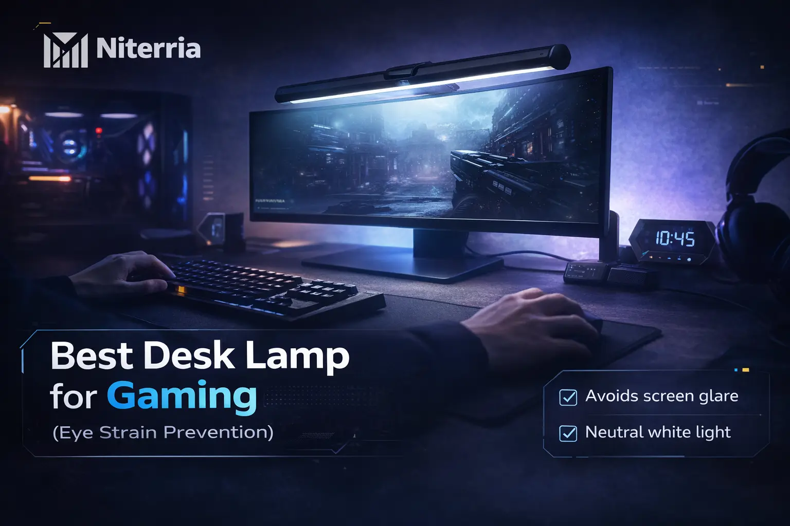Best Desk Lamp for Gaming (Eye Strain Prevention)